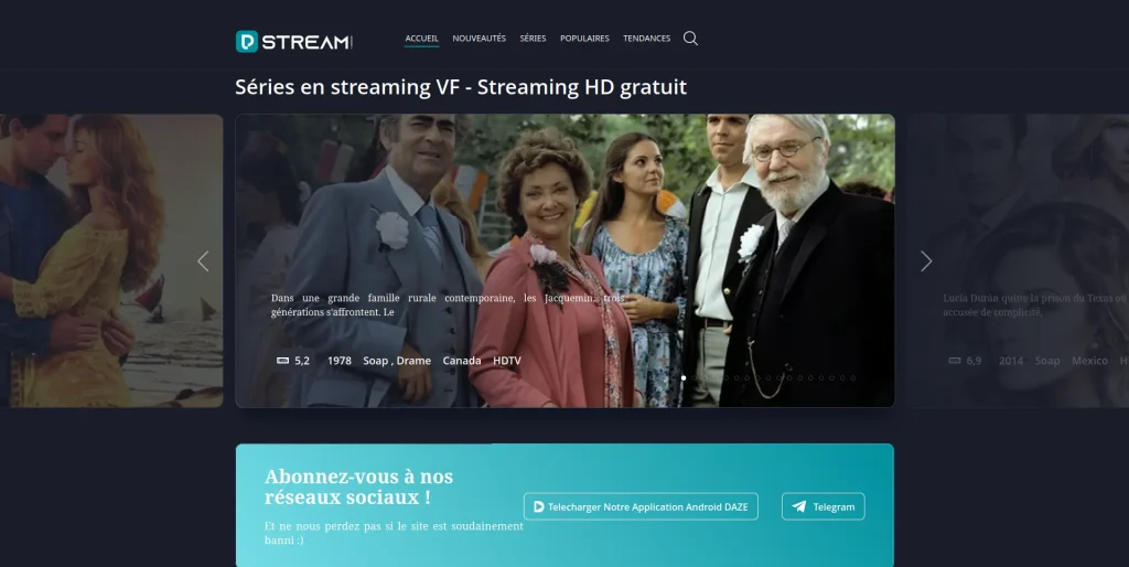 DpStream nouveau lien du site