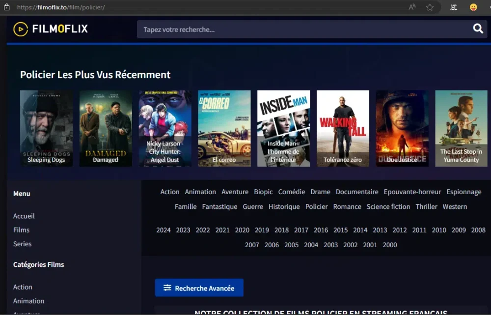 La nouvelle adresse de Filmoflix