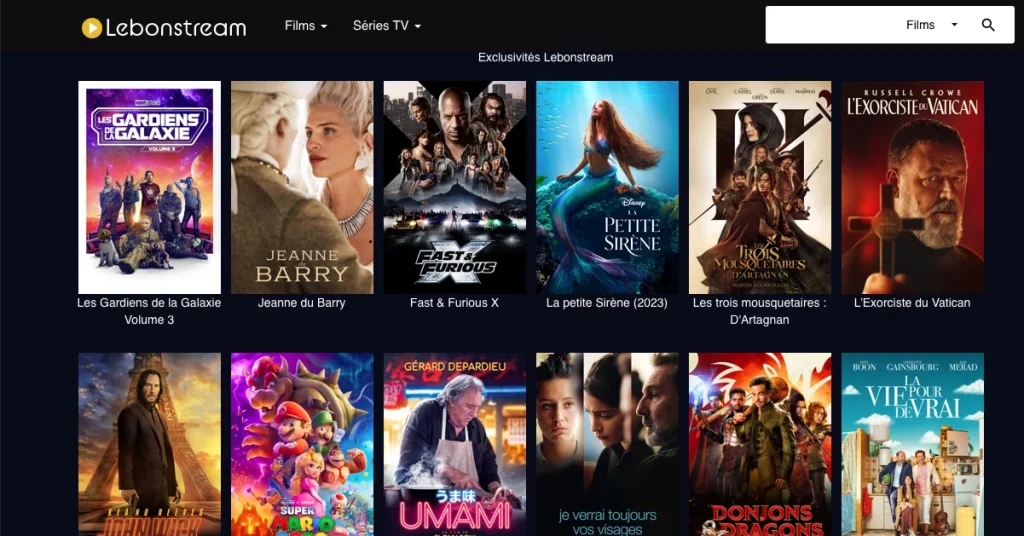 Lebonstream l'adresse du site