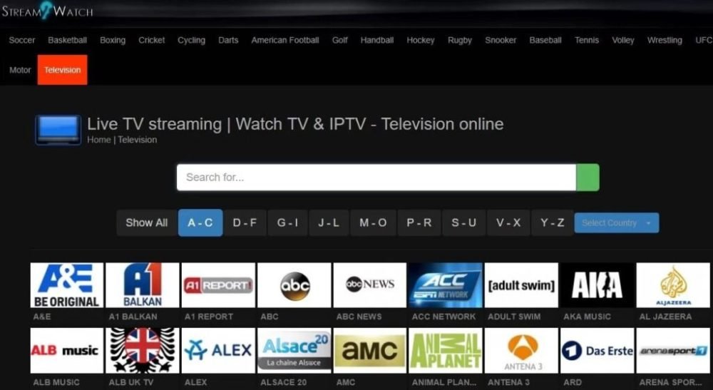 Le site de streaming Stream2watch