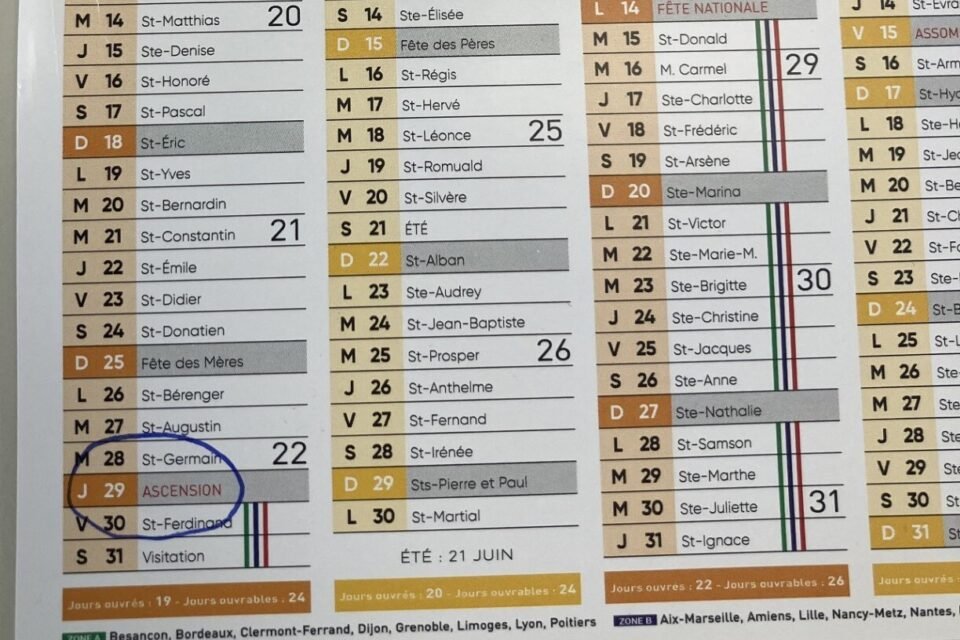 Pourquoi férié 26 mai